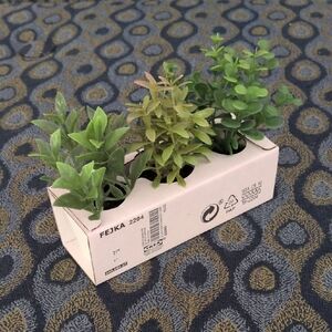 Free With Bundle! IKEA Mini Artificial Plant Set